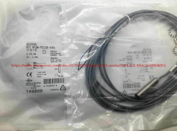 

100% новый BES M12MI-PSC20B-BV05 M12 Бесконтактный переключатель DC 3-wire PNP нормально открытый датчик
