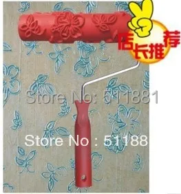 7'' hard rubber paint roller FREE shipping 180mm liquid wallpaper print tools wallpaper paint tools DIY wall decoration