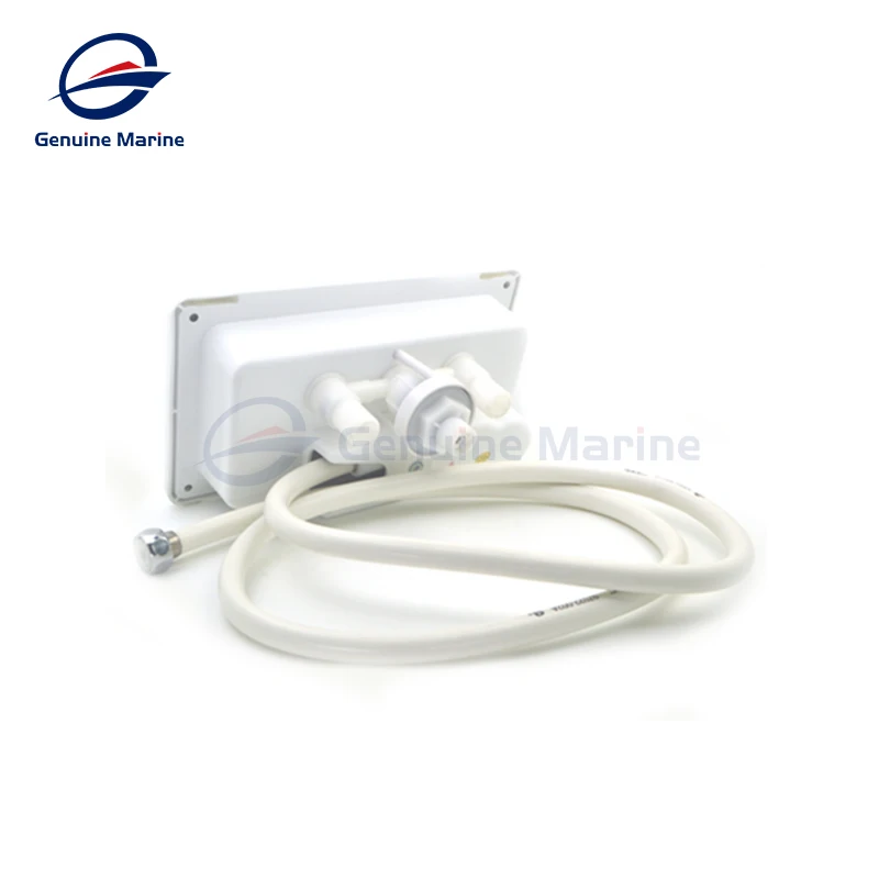 RV White Weatherproof Exterior Shower Box Kit With 1.5m Hose & Lock for Boat Marine Camper Motorhome Caravan Camper Accessories