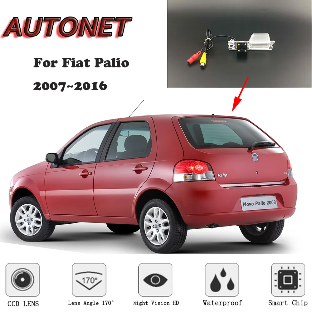 

AUTONET HD Night Vision Backup Rear View camera For Fiat Palio 2007~2016 CCD/license plate camera