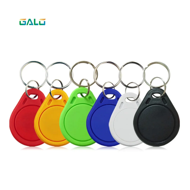 

100 125khz RFID Keychain Sticker Card Tag Key ID Keychain TK4100 Access Control Access Keychain Token (Multi-color optional)