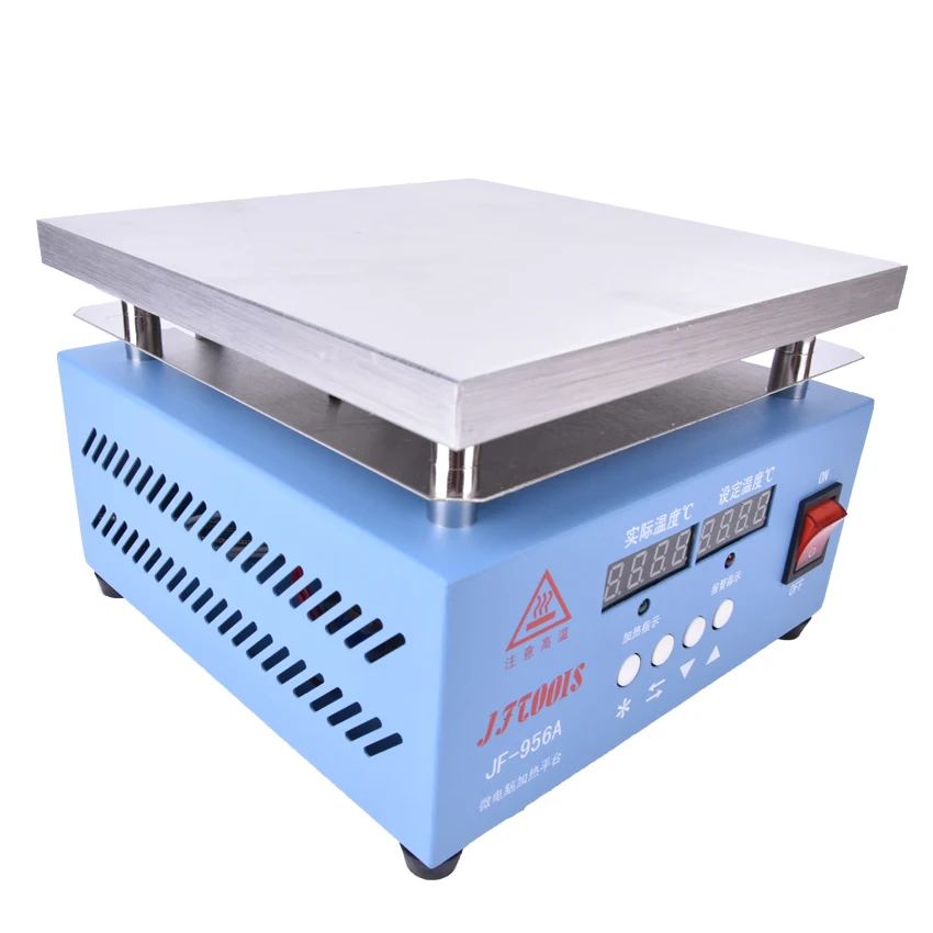 Mini JF-956A Preheat Station 200 * 200 MM Digital Constant Temperature Heating Platform for Mobile Phone LCD Screen Repair