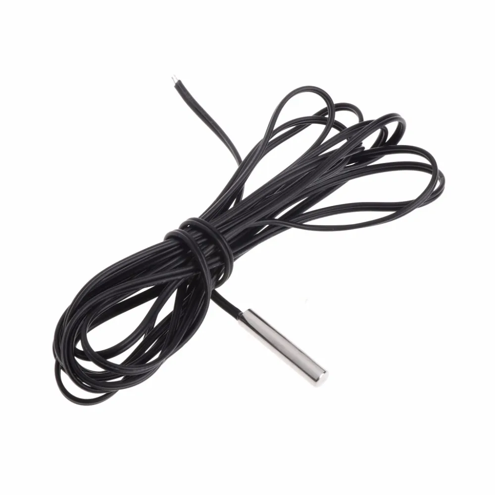 150 cm NTC 10 K Ohm 1% 3435 Thermistor Temperature Sensor Cylinder Probe 1.5 m Wire