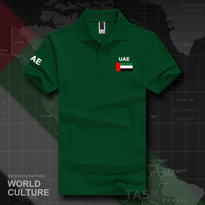 united Arab Emirates polo shirts men short sleeve white brands printed for country 2017 cotton nation team flag new fash ARE UAE