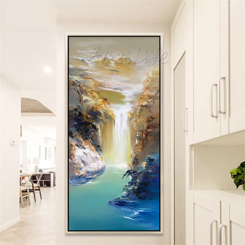 

Hand painted large modern abstract canvas oil painting wall decor Art pictures for living room cuadro home decoracion7