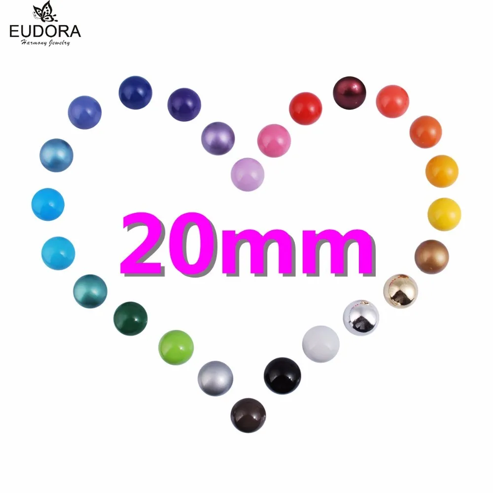 Euodra 20mm Chime Ball Musical Sounds Baby Angel Caller Jewelry Gift Belly Bola fit for Pregnancy Harmony Locket Cage Pendant