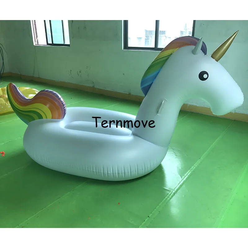 2.7m Giant Inflatable Unicorn Pool Float for Adult Tube Raft Kid Swimming Ring Float Summer Water Toy Party Inflatable Unicorn