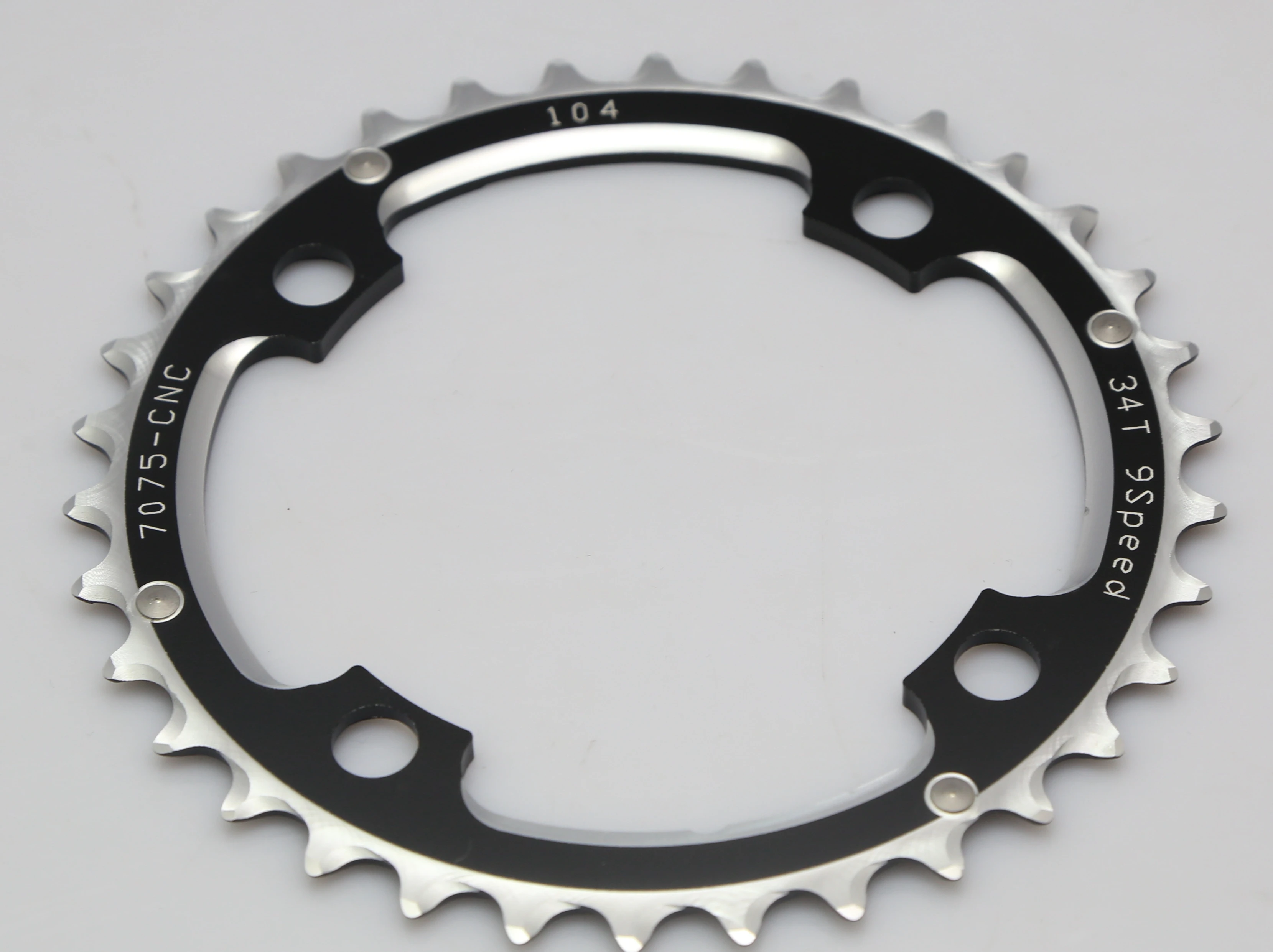 Driveline MTB Chainring, Black, 34T,104 BCD,  49g