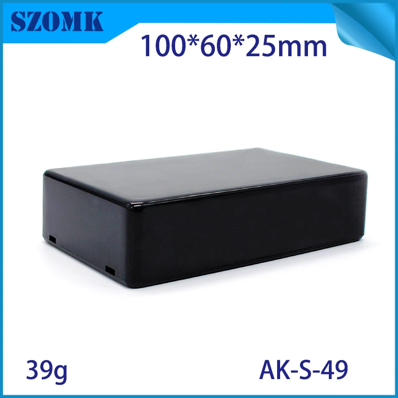 1 Piece 100*60*25mm szomk plastic box for electronics junction box enclosure lid project box plastic housing electronic