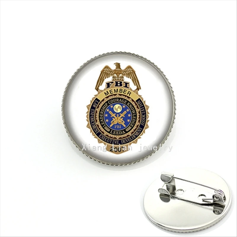  plated  FBI 2007 military brooch member law enforcement executive development association jewelry for women and men MI012