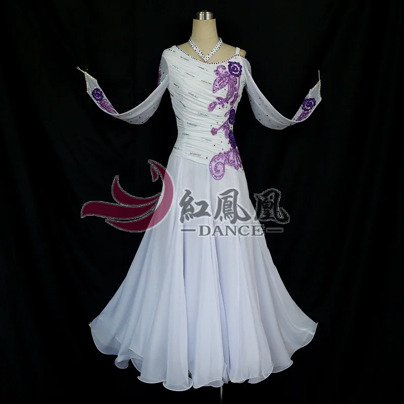 Vestido de competición de baile de salón estándar internacional de alta gama, vestido de baile de Tango y vals estándar