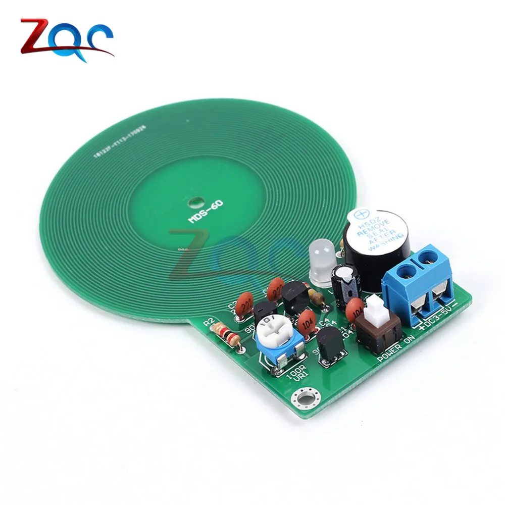 DIY Kit Metal Detector Kit Electronic Kit DC 3V-5V 60mm Non-contact Sensor Board Module Electronic Part Metal Detector DIY