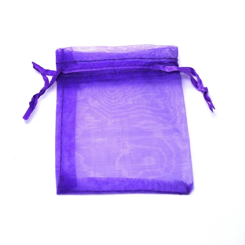 

Hot Sale DK Dark Purple Organza Bag 17x23cm Wedding Jewelry Packaging Pouches Nice Gift Bags 10pcs/lot