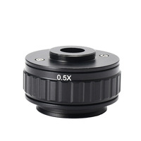 0.5X 1/2 Focus Adjustable C-mount Adapter for New Type for Am-scope Trinocular Stereo Microscope