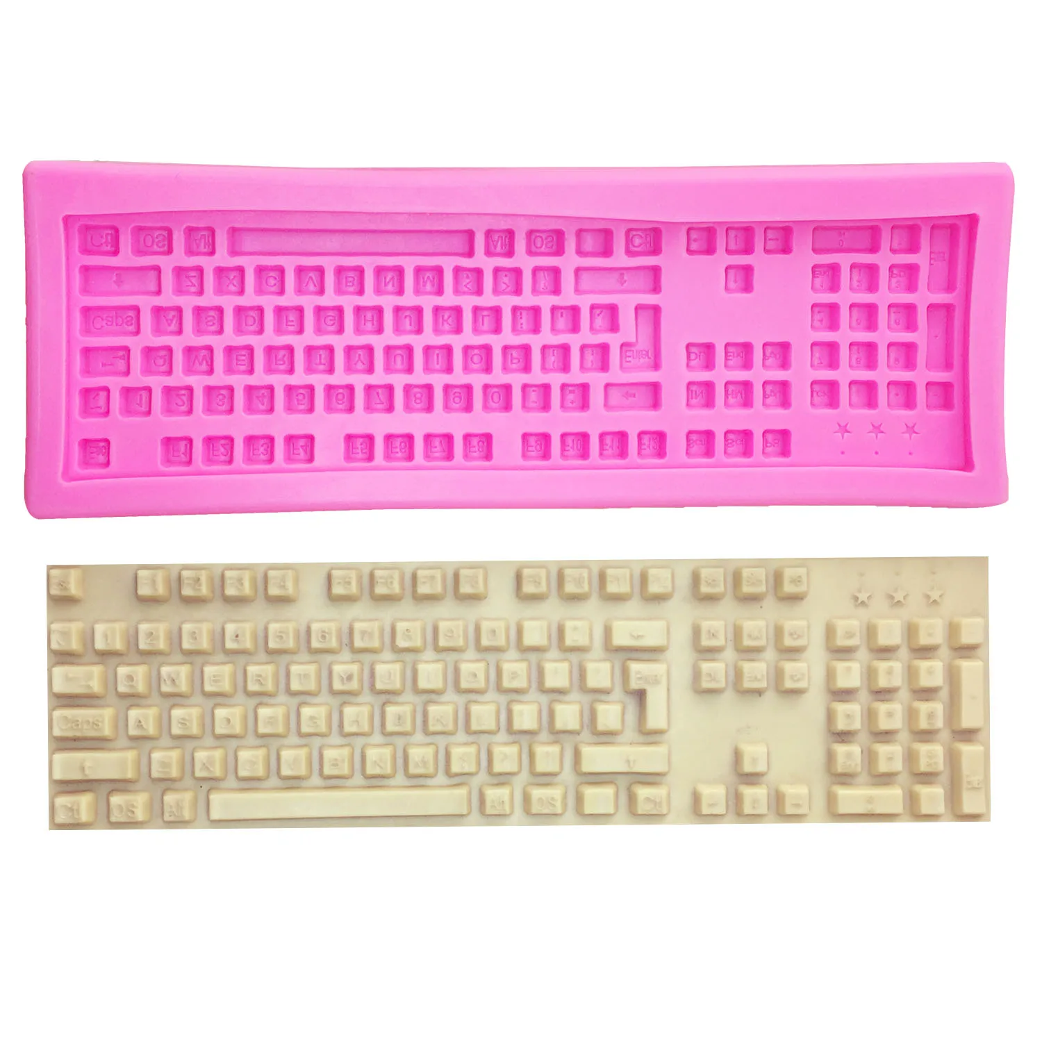 M0654 Silicone mold computer Keyboard Shape Chocolate Mold Fondant Cake mould Baking cake decorating tools