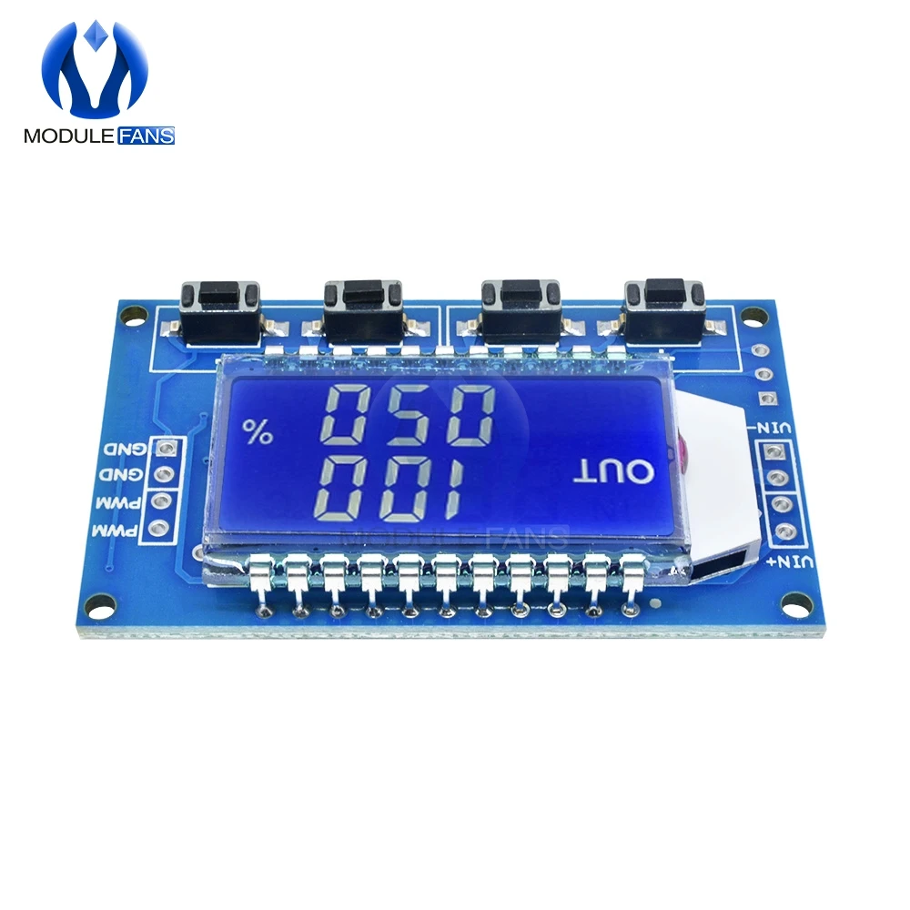 Signal Generator PWM Pulse Frequency Duty Cycle Adjustable Module LCD Display 1Hz-150Khz 3.3V-30V PWM Board Module