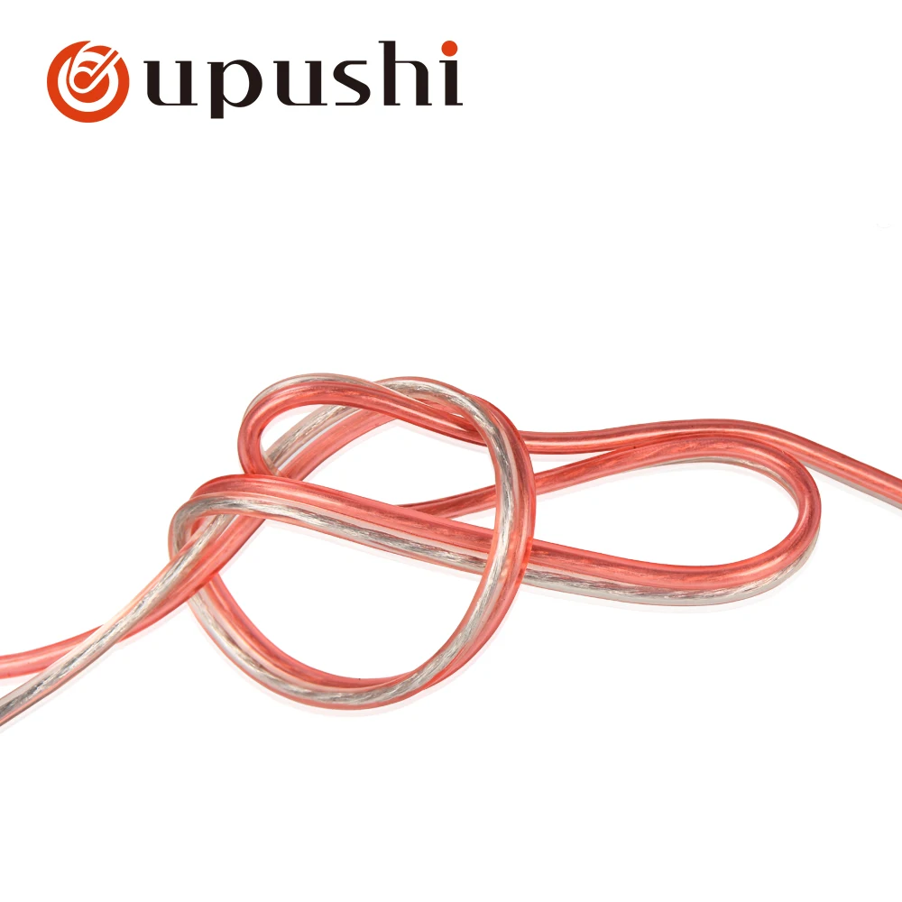 Oupushi audio speaker cable quality aluminum amplifier speaker wire loudspeaker cable connectors