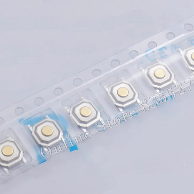 

3000pcs/reel tape SMD 4*4*2.5MM 5.2*5.2*2.5 MM touch micro switch 4 * 4 * 2.5 mm button switch waterproof Metal copper head