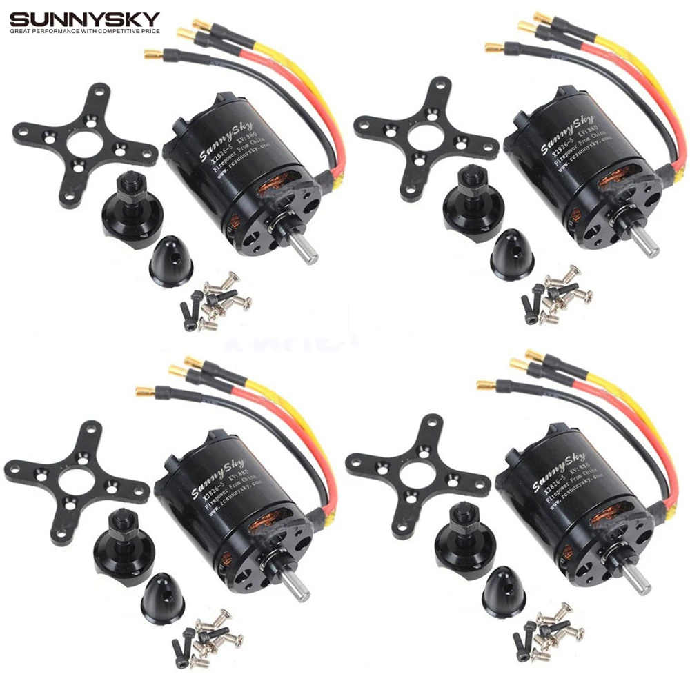 SunnySky X2826 550KV 740KV 880KV 1080KV Outrunner External Rotor Brushless Motor for RC Helicopter