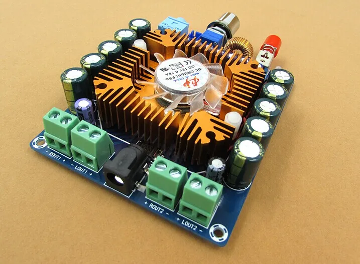 

Free shipping DC12V TDA7850 4.0 channel mini HIFI car audio amplifier board 50W*4