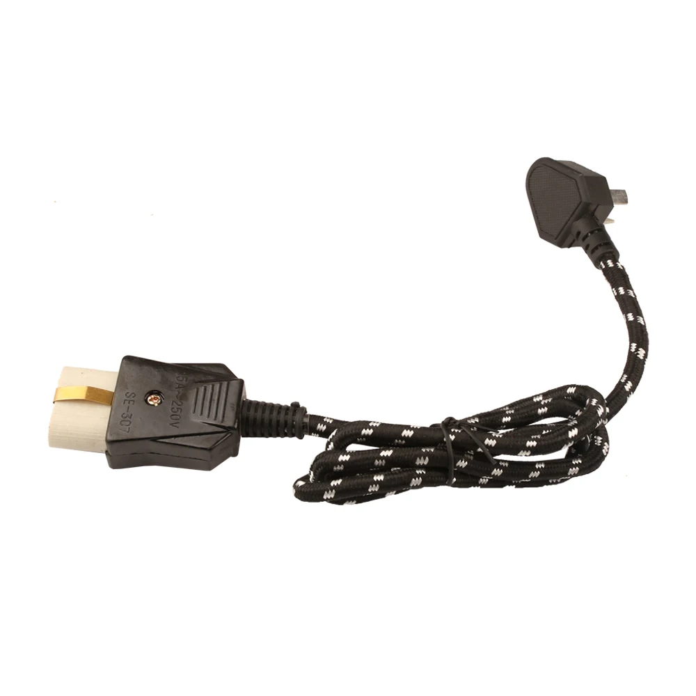 10A-15A  3-pin Male Plug 2-hole Mother Connector Electric Cooker Power Cord  3*0.75 mm2  Power Line for Electric Pan