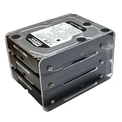 DIY3.5 inch hard disk HDD acrylic bracket hard disk box external hard disk into computer case