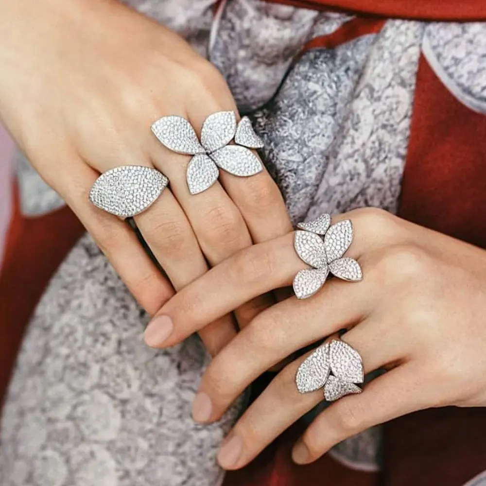 Luxury 100% 925 sterling silver rings for women delicalte girl Women Christmas gift cute Jewelry anillos plata 925 para mujer image 4