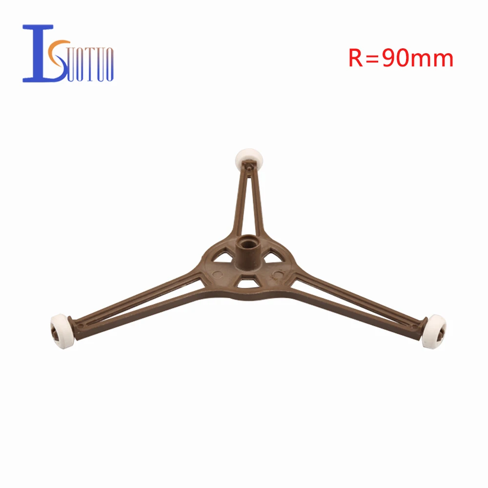 90mm Radius three Tripods 14/16/18/20 mm Wheel Runner/Turn Bracket  Microwave Oven Parts