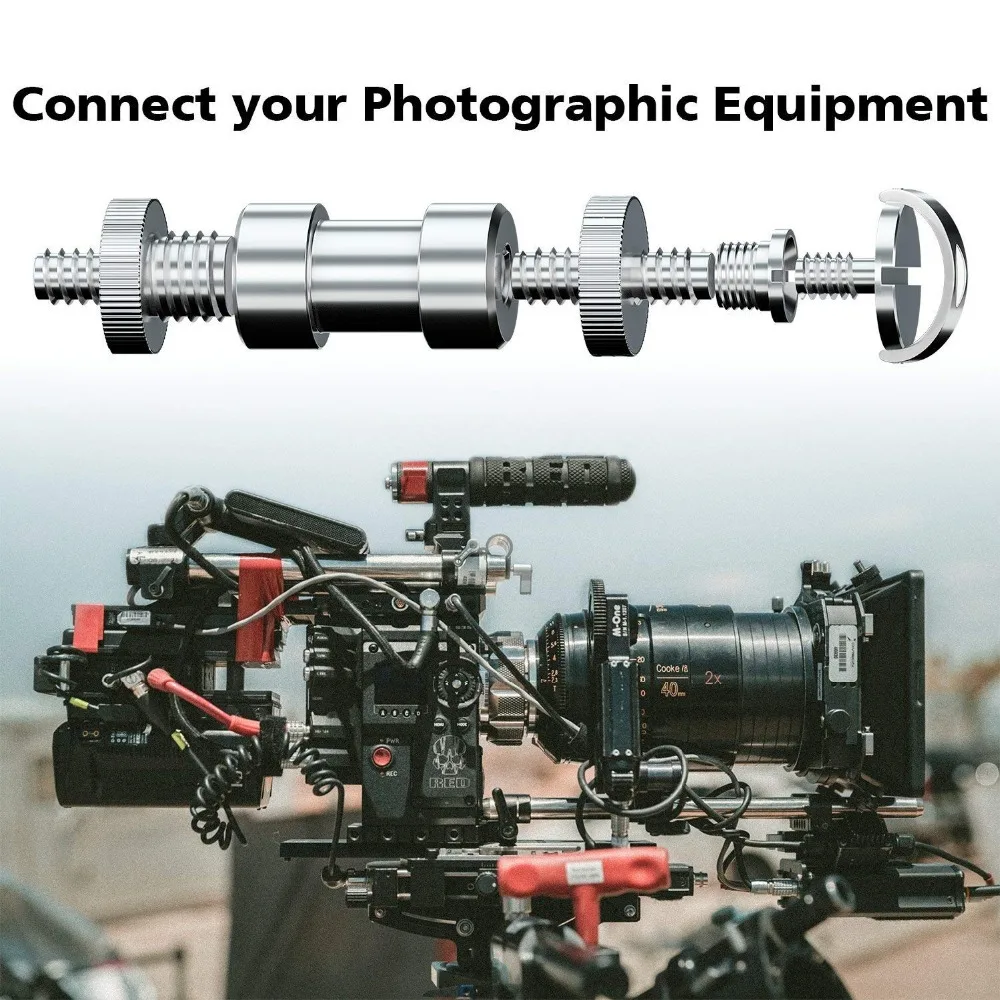 كاميرا المسمار ، 22 قطعة ترايبود المسمار محول تحويل حلقة المسمار حزمة (1/4 الذكور إلى 1/4 الذكور ، 1/4 الذكور إلى 3/8 الذكور ، 1/4 الإناث إلى 3/8