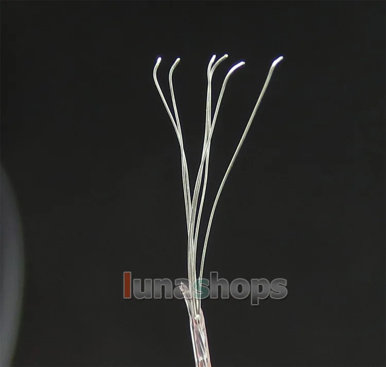 LN 004429   100 متر 30AWG Acrolink الفضة النقية 99.9% إشارة سلك كابل 7/0.1mm2 ضياء: 0.6 مللي متر DIY بها بنفسك سماعة سماعة كابل مخصص