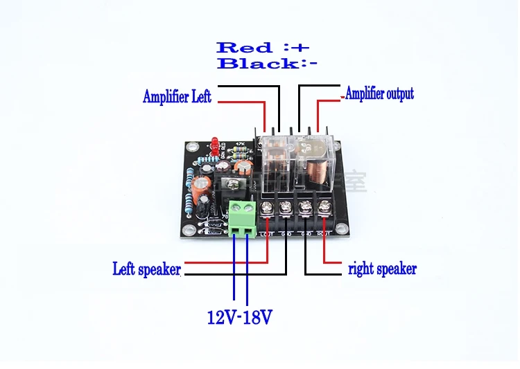 12-18V Speaker protection board 2.0 Loudspeaker Protective Delay Start Board