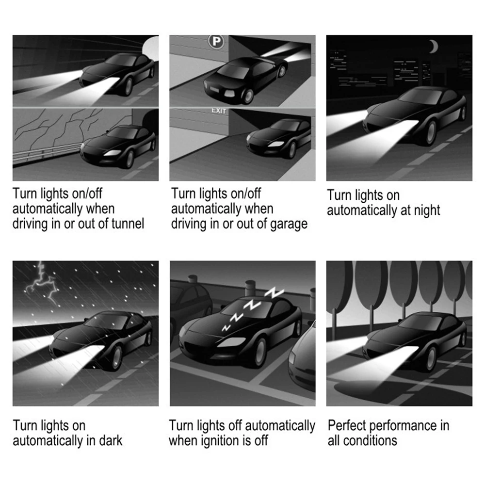NMD DB600D Universal 12V Car Auto Light Sensor System Automatically Control The Lights ON and OFF by Light Sensor