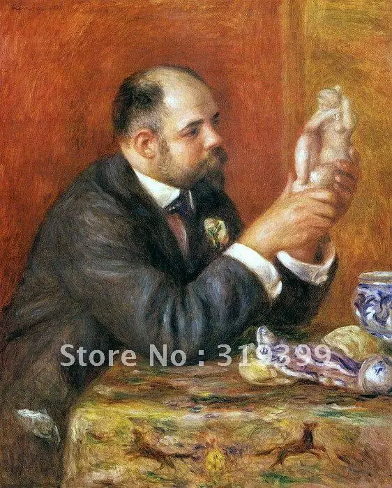 

Oil Painting Reproduction,Portrait of ambroise vollard by pierre auguste renoir, on linen canvas,FreeShipping,handmade