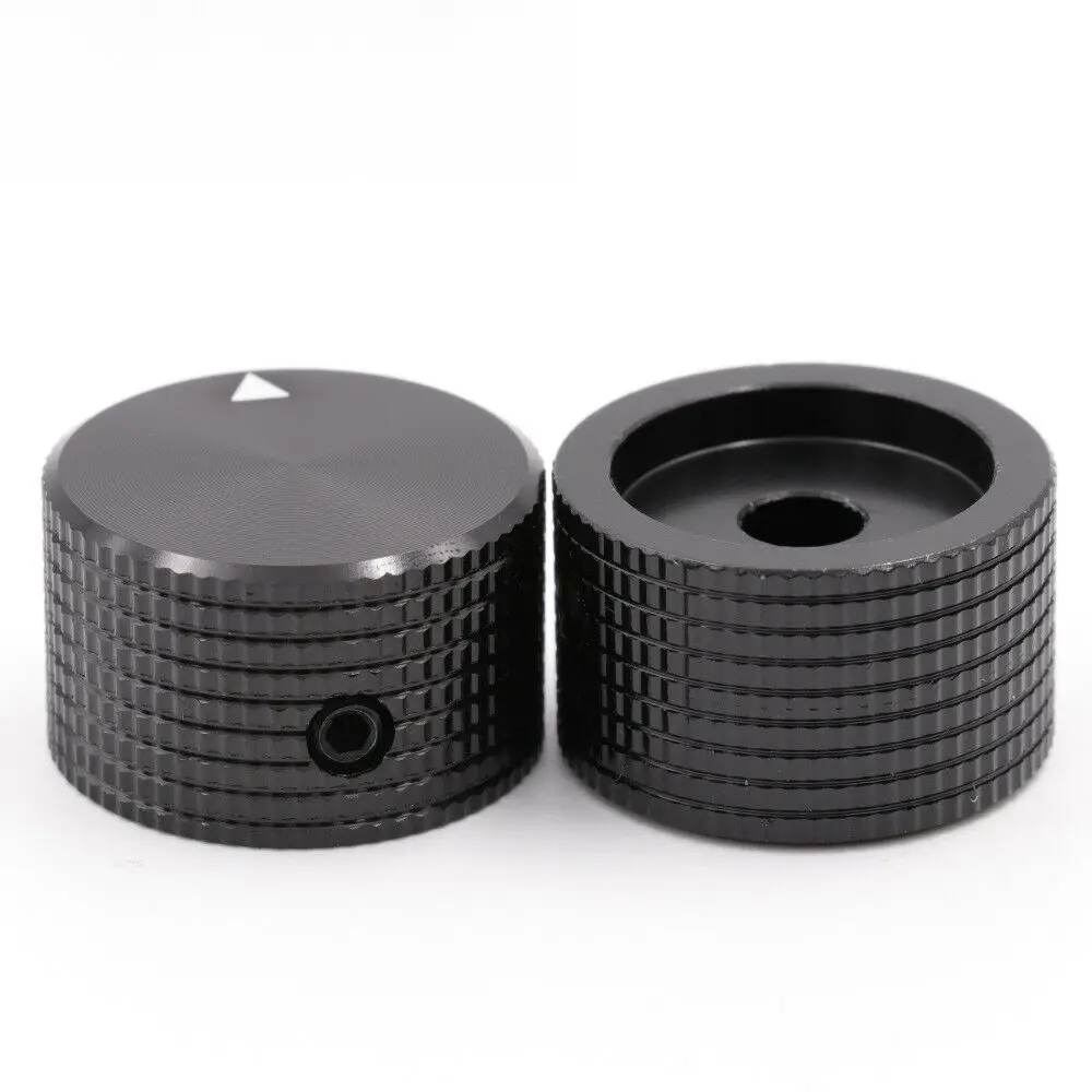 1PC AUDIO KNOB 25x15.5mm MACHINED Alminum VOLUME CONTROL Button Potentiometer Knob for Amplifier DAC Guitar AMP Speaker CD DIY