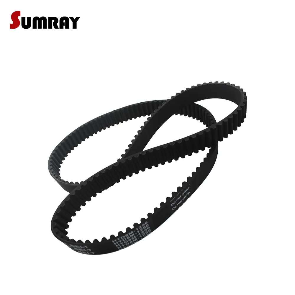 

HTD8M Timing Belt 8M-1200/1216/1224/1232/1240/1256/1264/1272mm Pitch Length 25/30mm Width Transmission Belt for Laser Machine