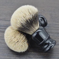 DSCOSMETIC Men 2 band Badger Hair and Black resin handle Shaving Brush