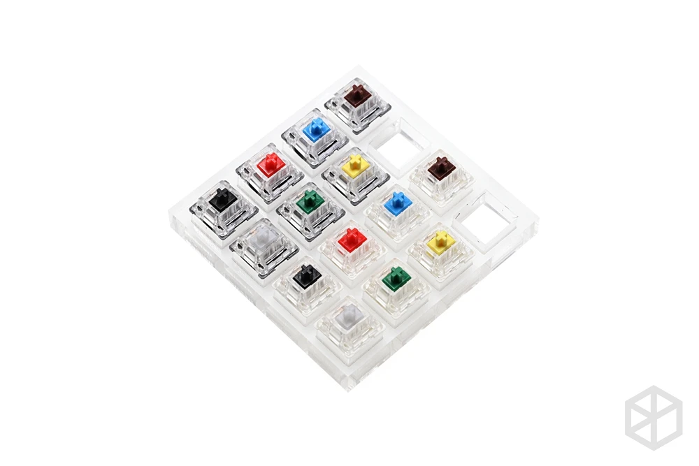 aluminum or Acrylic Switch Tester Gateron switches Blue Black Blue Red Green Yellow White RGB SMD for Mechanical Keyboard