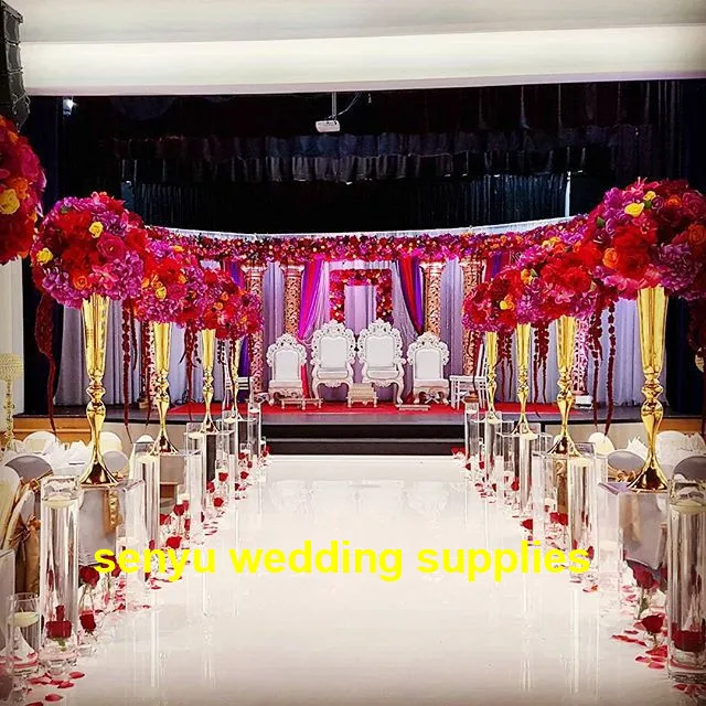 

13pcs Table Flower Stand Centerpieces Wedding Flower Holder Props Party Event Table Decoration0257