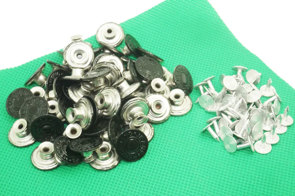 17mm Jeans Buttons Denim Jackets Replacement Dark Bronze Press Hammer DIY