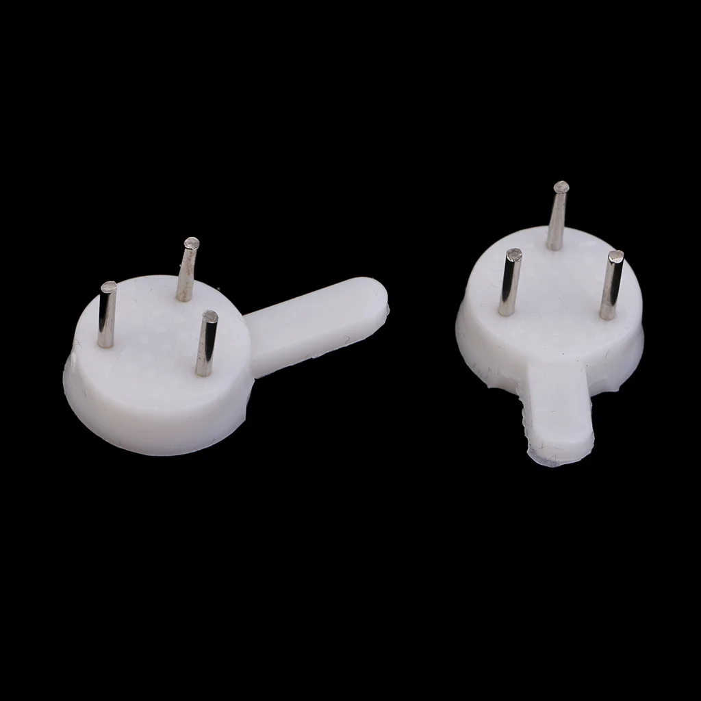 200x Plastic Hard Wall Hanging Hooks Heavy Duty Picture Photo Frame Hook Strong White Hanger Hook Concrete Utility Hooks 25mm