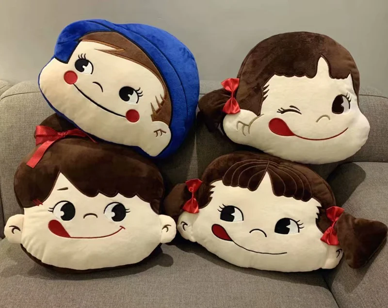 

40cm Japan Fujiya Peko Girl Poko Boy Plush Pillow Cute Stuffed Animal Toy Doll Lovely Anime Toys for Kids Girls Valentines Gift