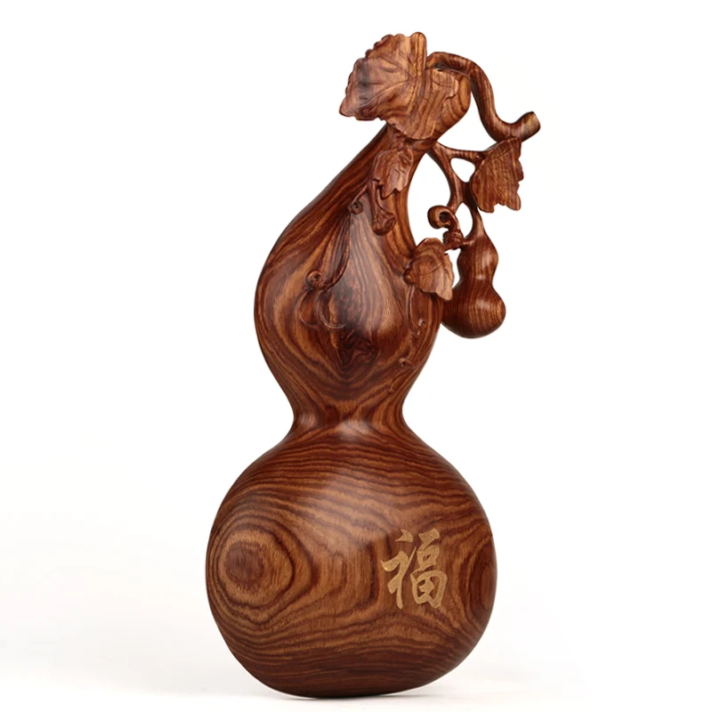 Rosewood crafts African rosewood solid wood carving creative ornaments Froude Home Furnishing decoration Feng Shui gourd