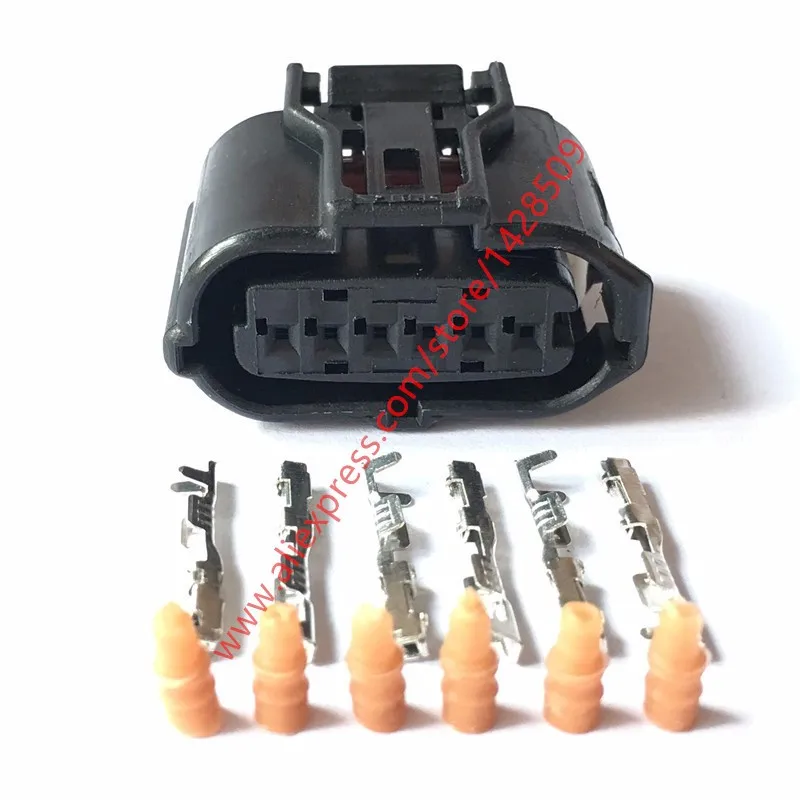 10 Sets 6 Pin 12303 Sumitomo 6189-1083 Auto Accelerator Pedal Sensor Female Male Connector For Toyota Subaru