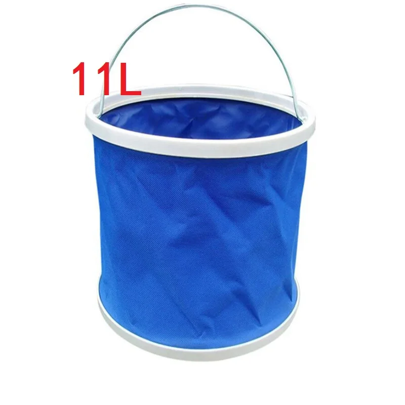 9L 11L 13L Car Folding Portable Trunk Compartment Wash Holder Bucket Outdoor Camping Traveling Bucket