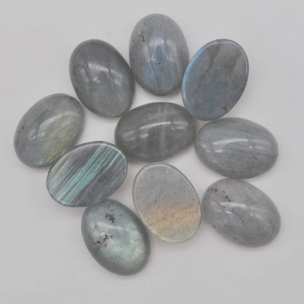 18x13MM Labradorite Stone Oval CAB GEM Cabochon Jewelry Bead (10 pcs/lot) H000