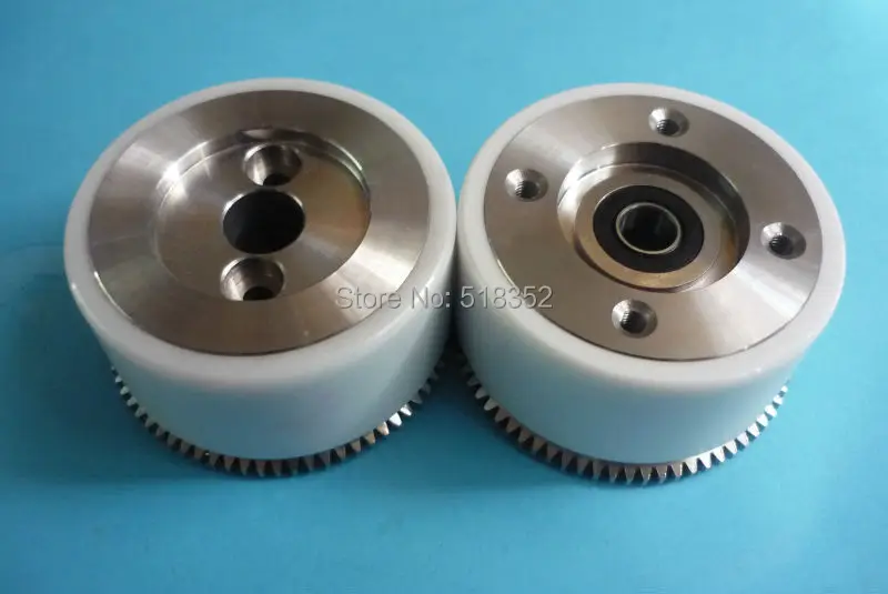 M409 M410 Mitsubishi White Ceramic Pinch Roller Assembly Set with Bearing and Gear for WEDM-LS Wire Cutting Wear Parts