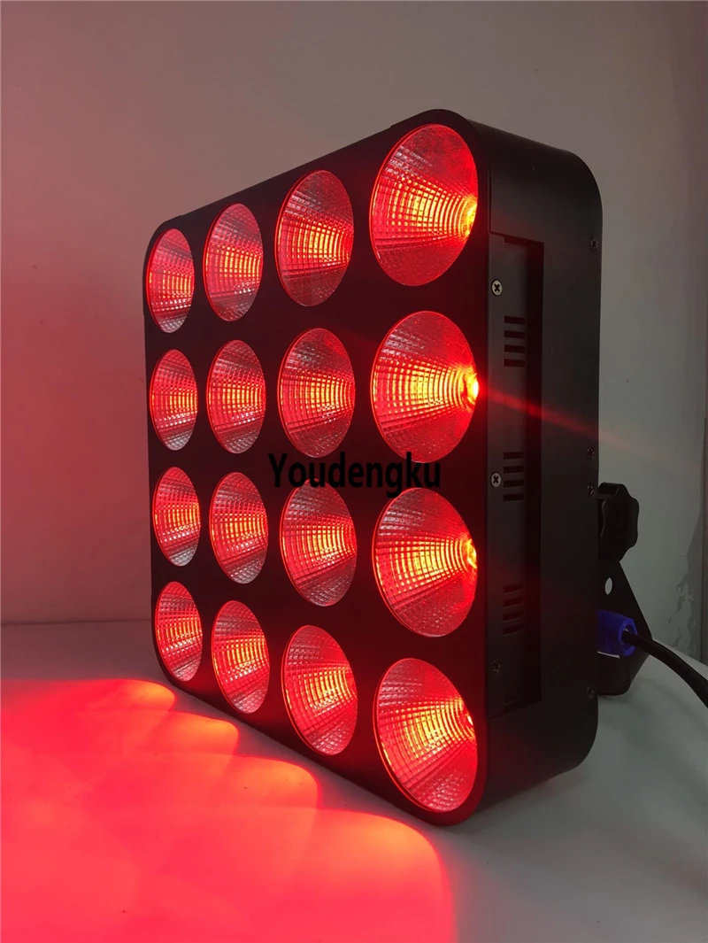 

2 pieces 16x30w led matrix rgb Cob Blinder Light 16 Heads 30W LED Matrix LED Blinder Light For Stage Club Party Lighting