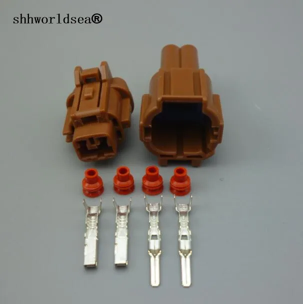 shhworldsea auto fog 2.2mm 3p male female lights plug waterproof car electric connector for nissan 6188-0553 6185-0866