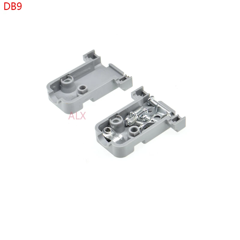 2/5/10Pcs Plastic Cover Housing Hood For D-SUB 9 Pin 2 Rows DB9 Pin Serial RS232 connector