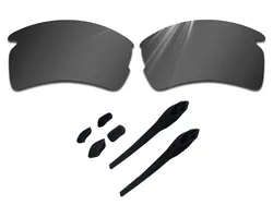 Glintbay Polarized Lenses with Nosepads and Earsocks Replacement for Oakley Flak 2.0 XL Sunglasses-Multiple Colors